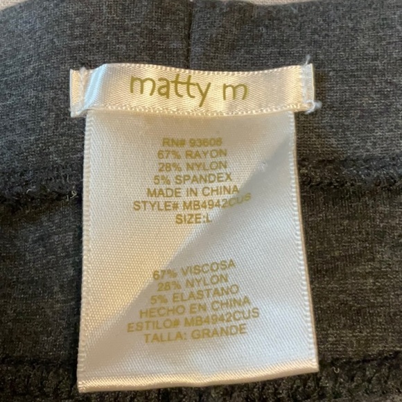 Matty M Gray Jeggings with Tapered Fit - Picture 5 of 6